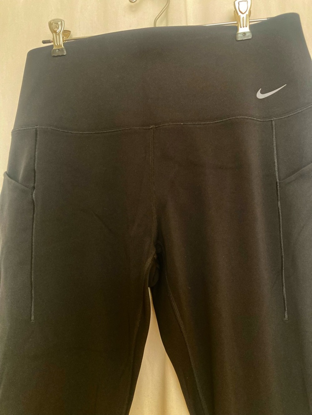 Nike Black Pocketed High-Waist Leggings Size XL - Picture 2 of 8